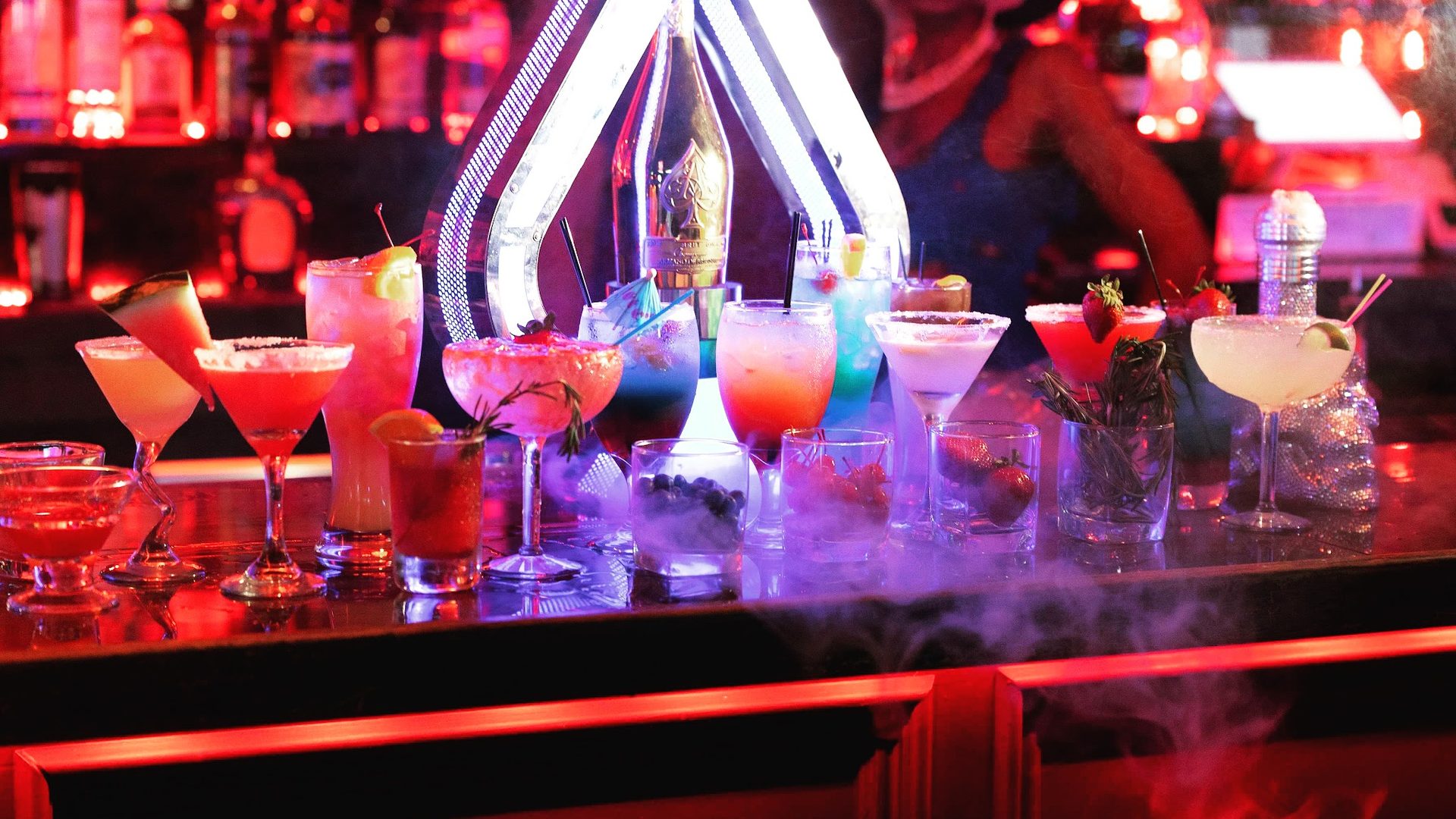 Cocktails made for the lounge