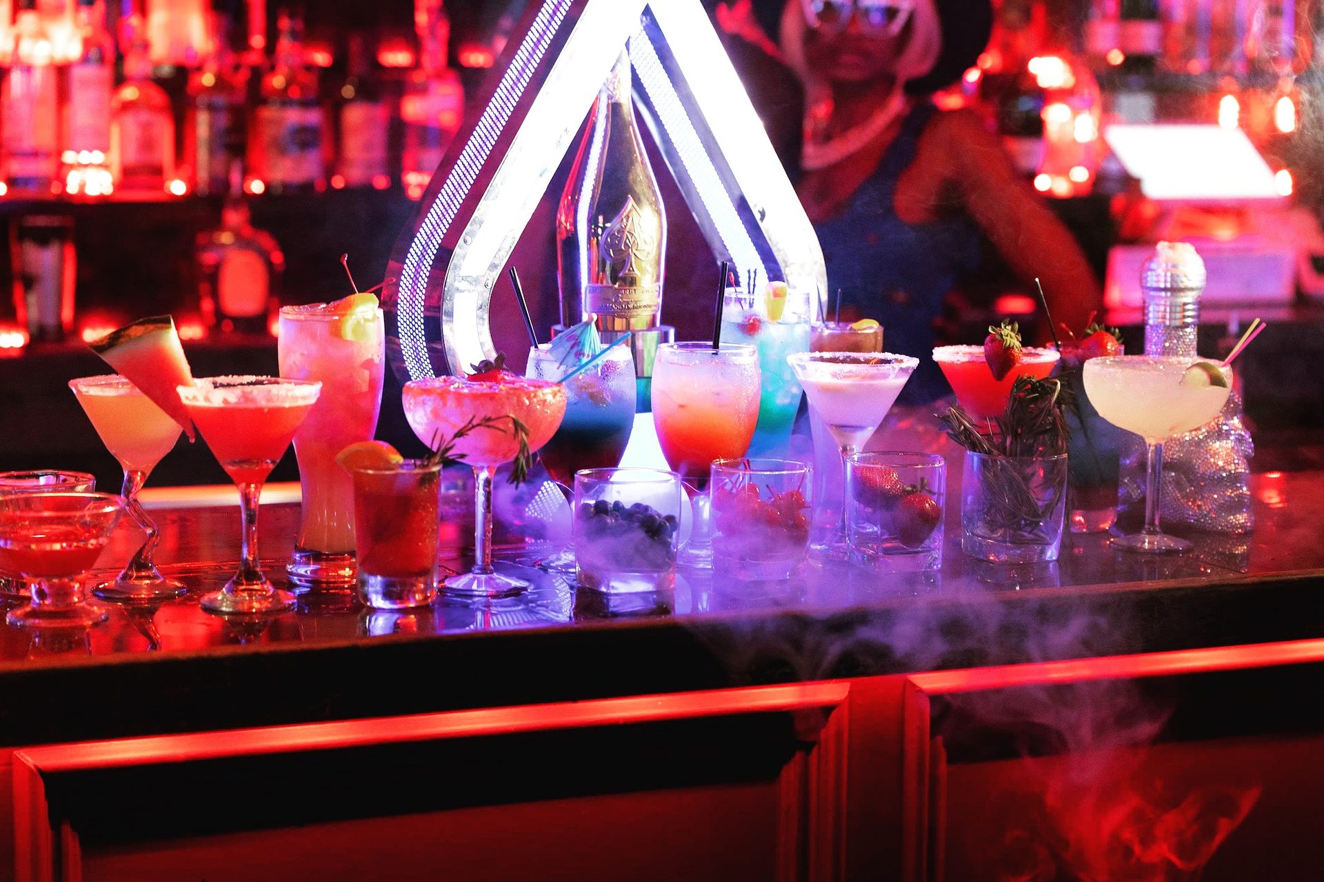 Cocktails made for the lounge