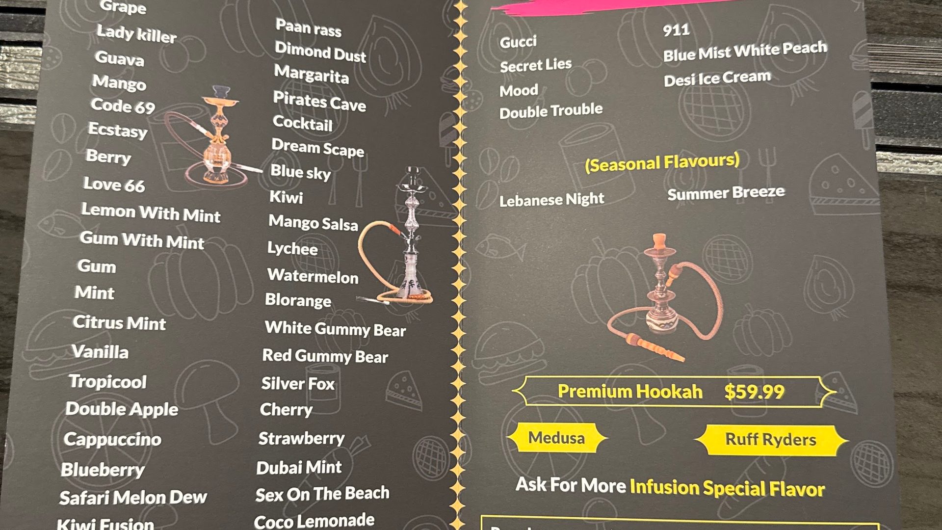 Wide range of flavors